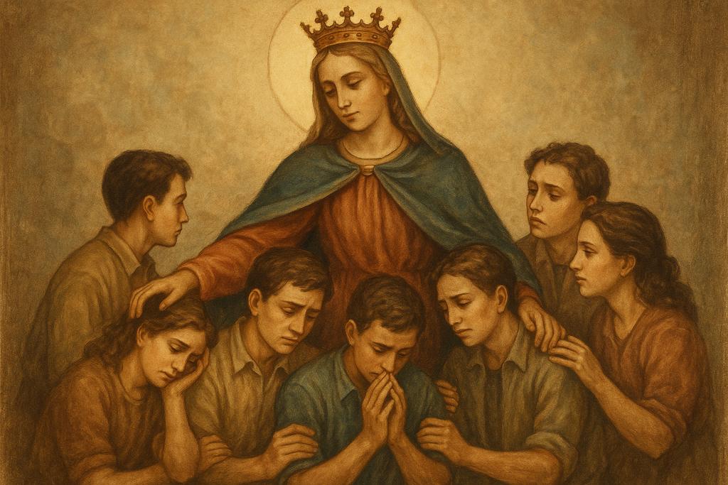 Preghiera alla Beata Vergine Maria Ausiliatrice per Aiutare le Comunità di Giovani